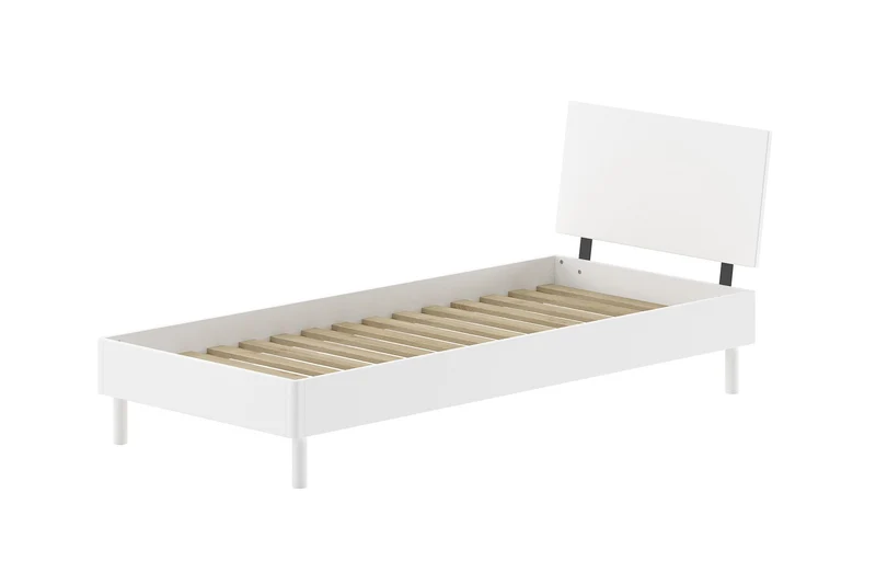 FORREST Bed 90 × 200 cm White Beech Vipack