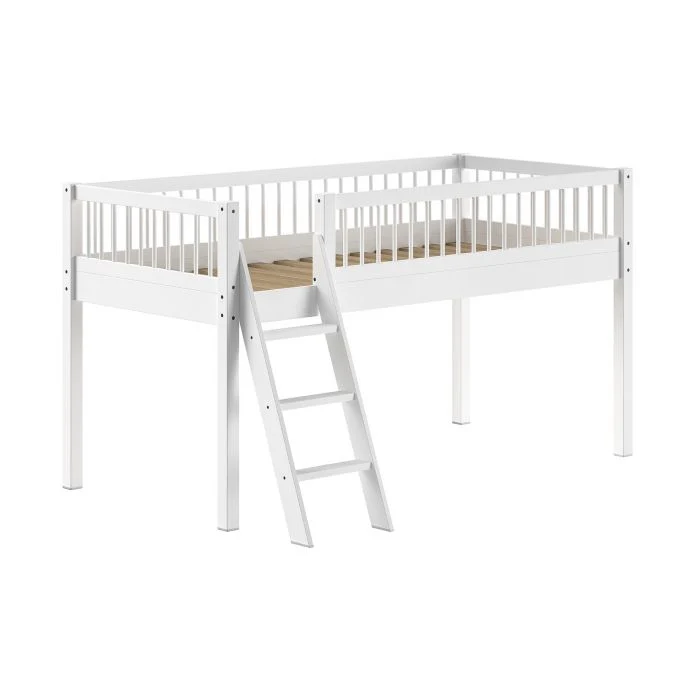 Cama alta FORREST 90x200 cm Haya Blanca Vipack
