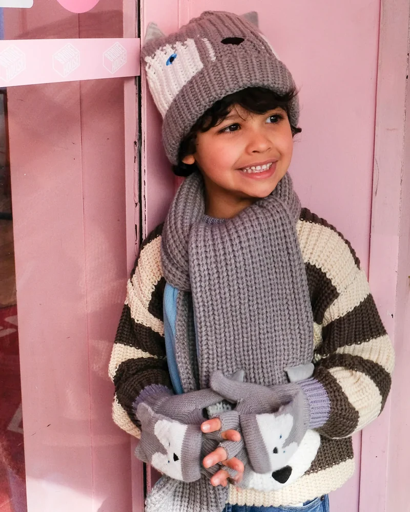 Gants Husky gris 3-6 ans