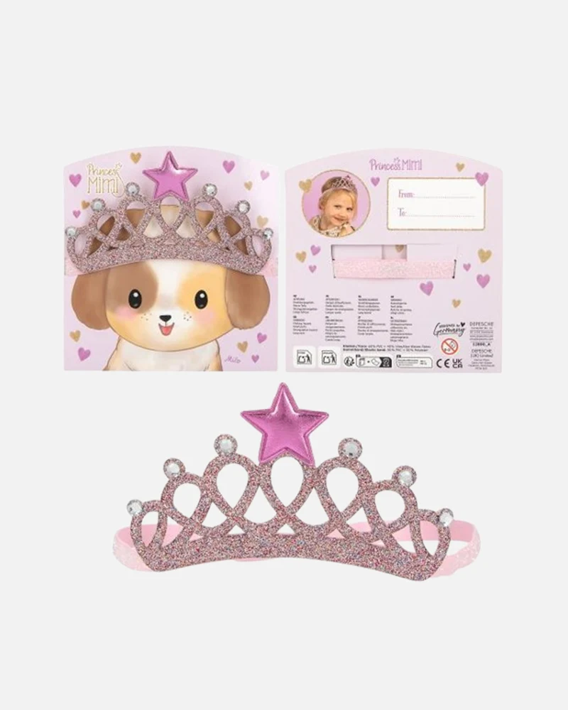 Bandeau couronne de princesse Mimi Violet