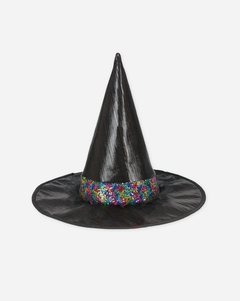 Chapeau pointu de sorcière paillettes