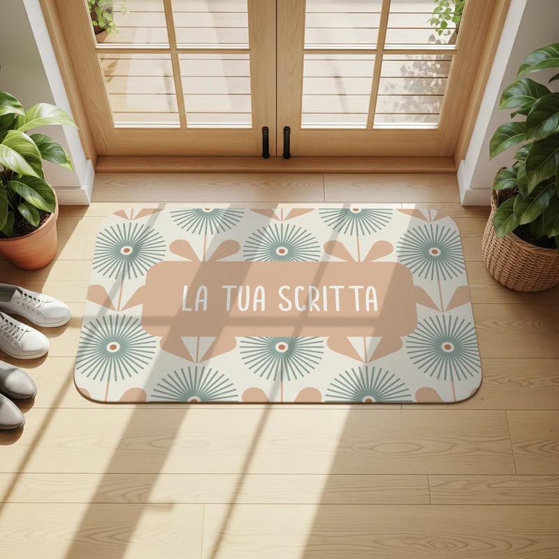 Alfombra antideslizante Sunflower Dusk - Varios tamaños disponibles - Texto personalizable