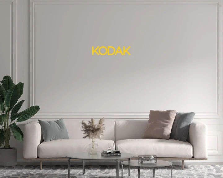 Custom text: KODAK