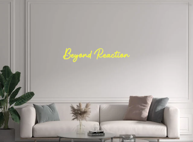 Custom text: Beyond Reaction