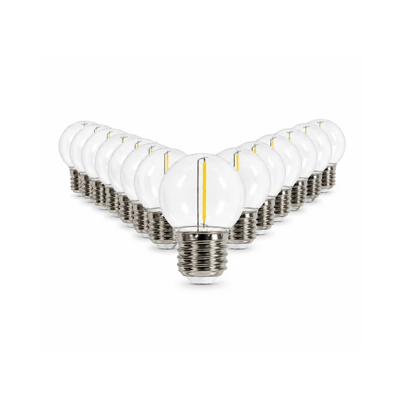 Lot de 20 ampoules Filament E27