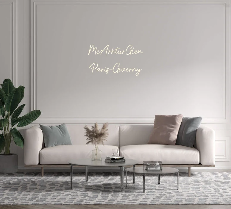 Custom text: McArhturGlen Paris-Giverny