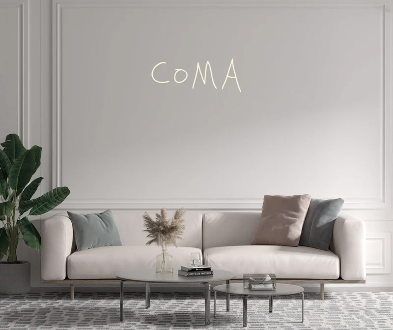 Custom text: COMA
