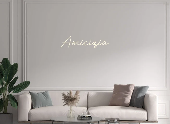 Custom text: Amicizia