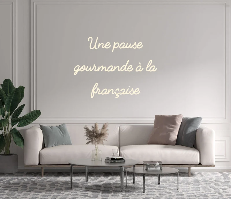 Custom text: Une pause gourmande à la française