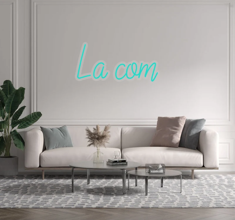 Custom text: La com