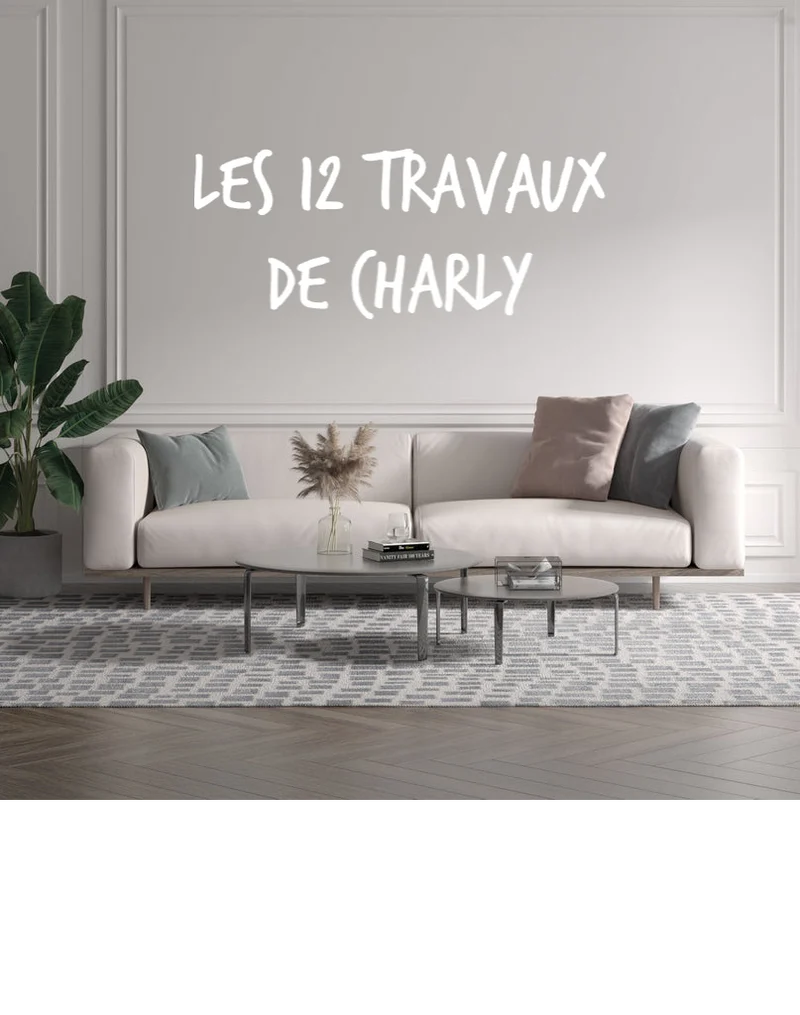 Custom text: Les 12 Travaux de Charly
