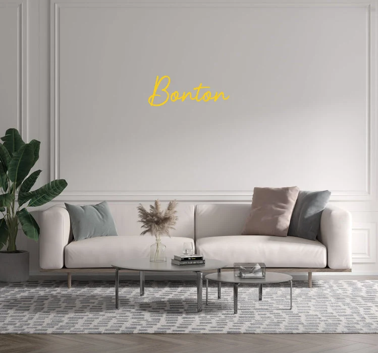 Custom text: Bonton
