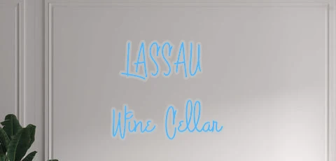 Custom text: LASSAU Wine Cellar