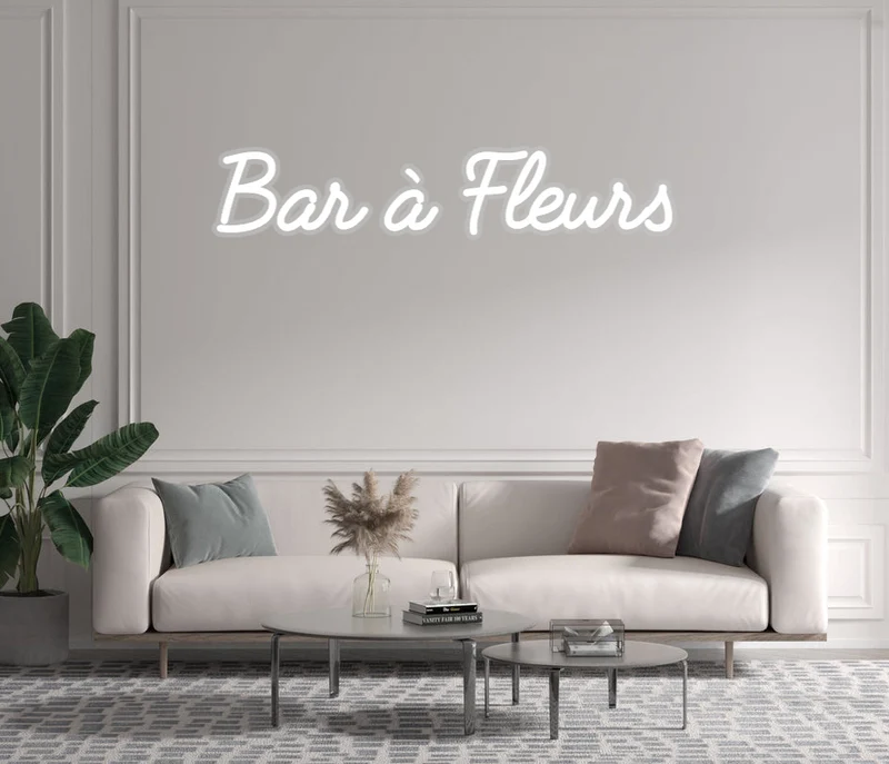 Custom text: Bar à Fleurs