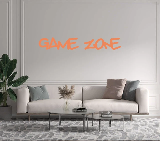 Custom text: GAME ZONE