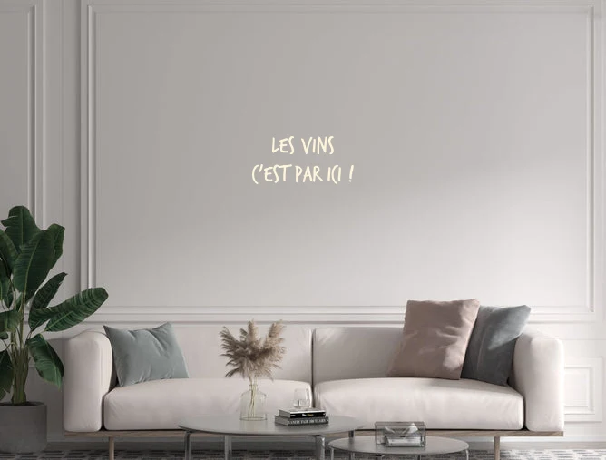 Custom text: Les Vins C'est par ici !