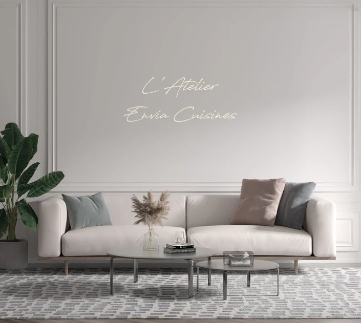Custom text: L'Atelier Envia Cuisines