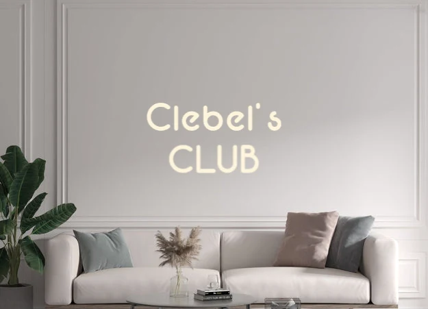 Custom text: Clebel's CLUB