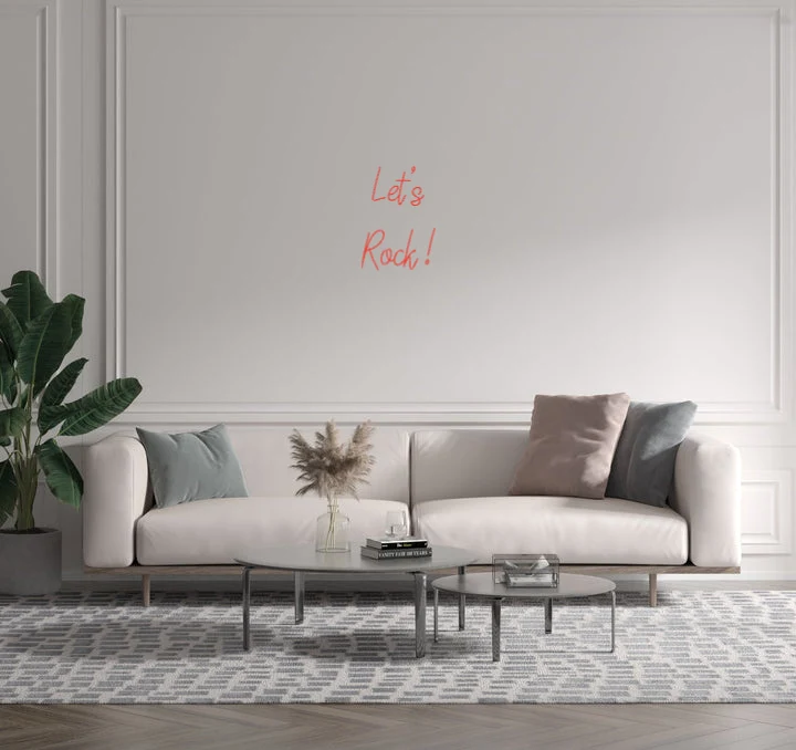 Custom text: Let's Rock !