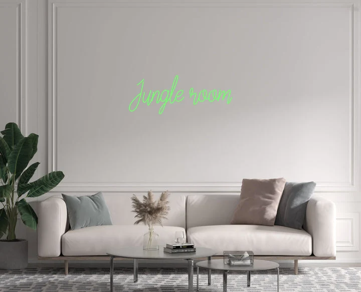 Custom text: Jungle room