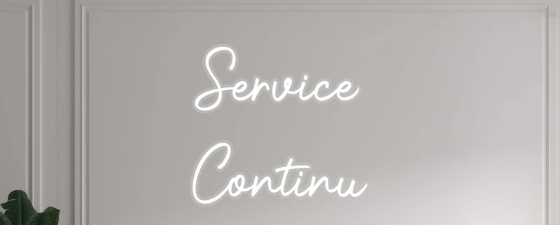 Custom text: Service Continu