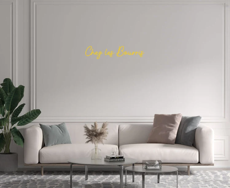 Custom text: Chez les Bourris