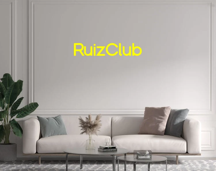 Custom text: RuizClub