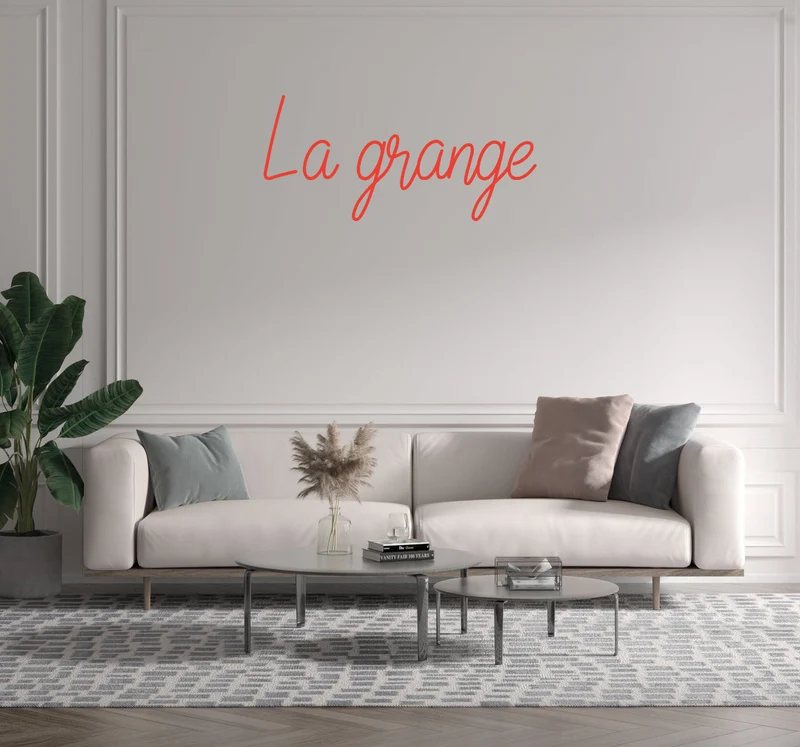 Custom text: La grange