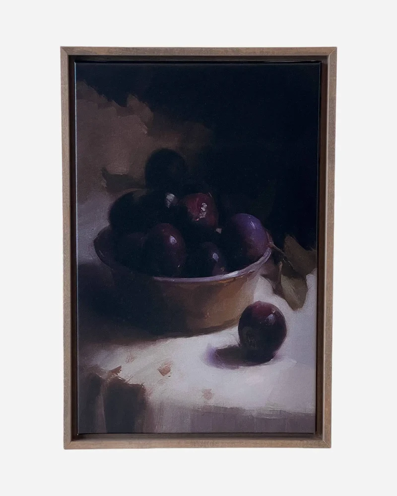SOMBRES PRUNES Toile encadrée
