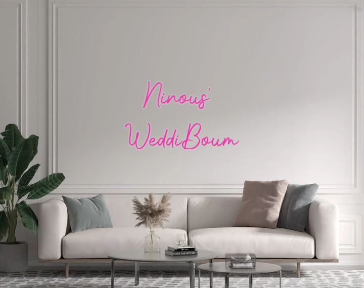 Custom text: Ninous' WeddiBoum