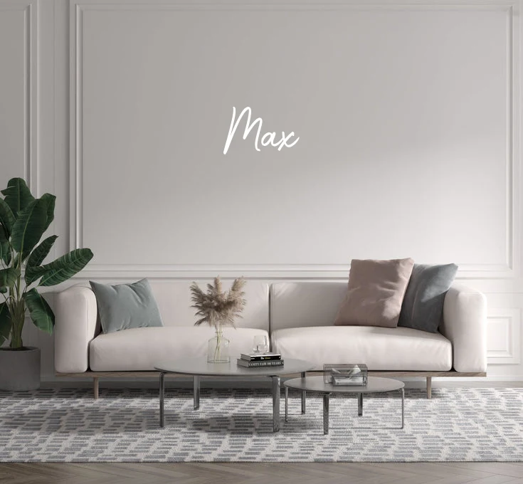 Custom text: Max