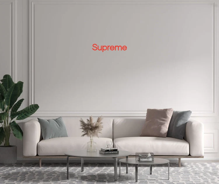 Custom text: Supreme