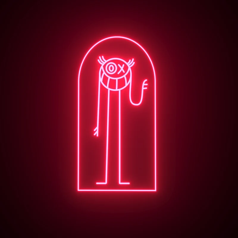 Hello Mr A © by André Saraiva - Signe en néon LED