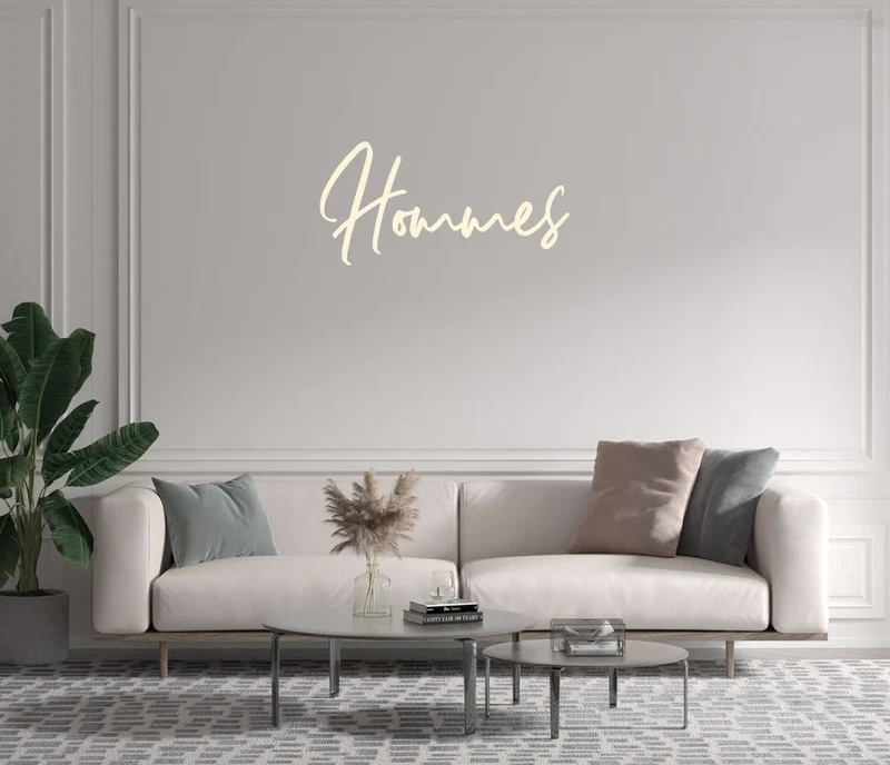 Custom text: Hommes