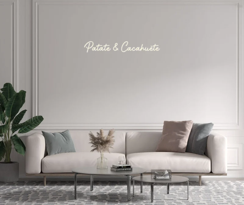 Custom text: Patate & Cacahuète
