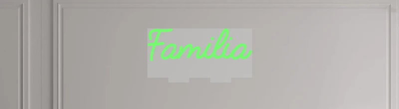 Custom text: Familia