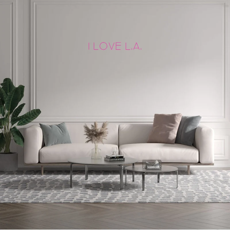 Custom text: I love L.A.