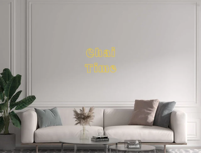 Custom text: Chai Time