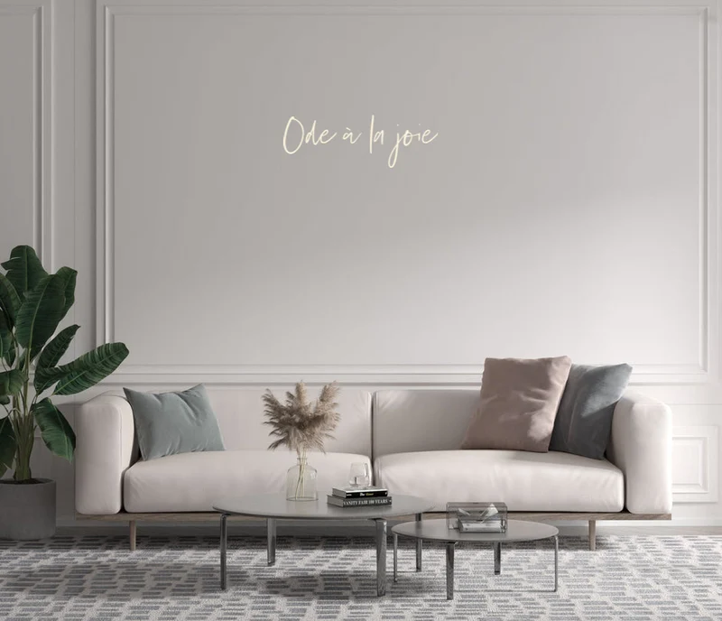 Custom text: Ode à la joie