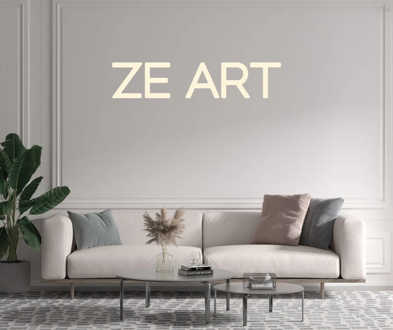 Custom text: ZE ART