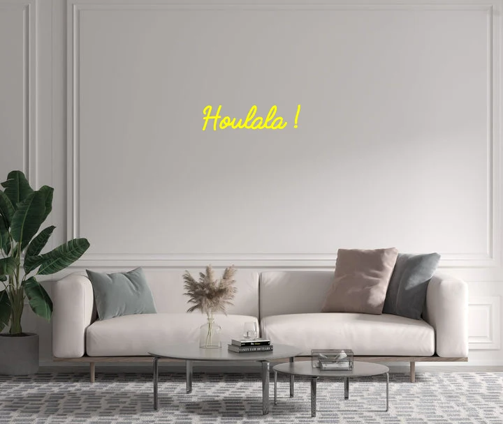 Custom text: Houlala !