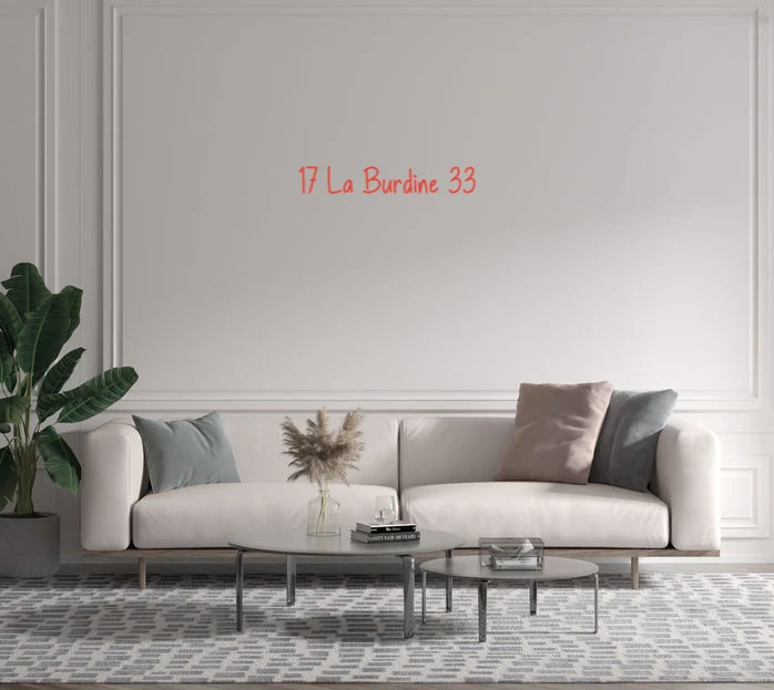 Custom text: 17 La Burdine 33
