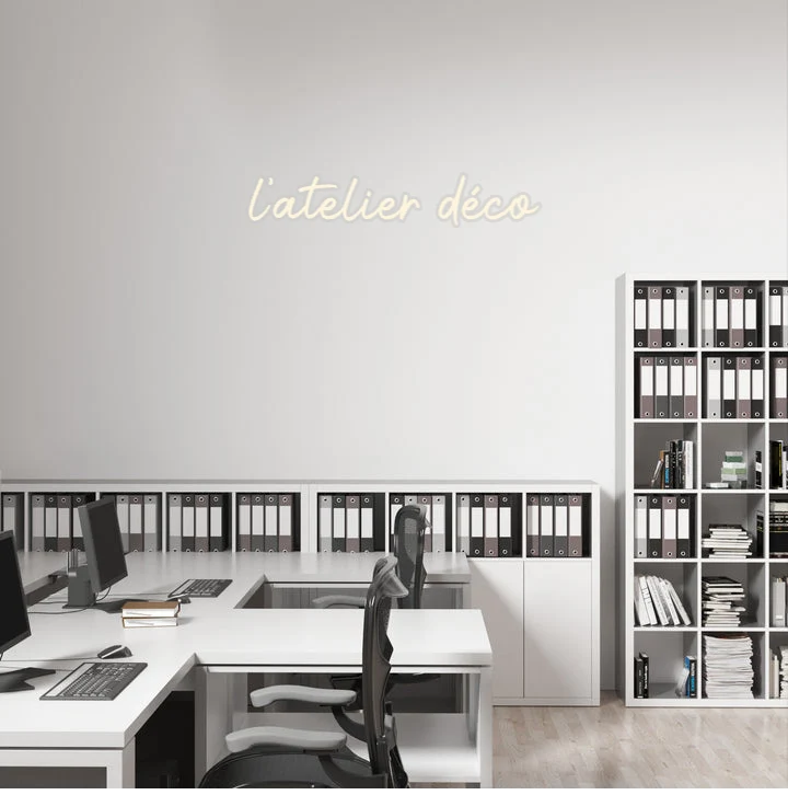 Custom text: l'atelier déco
