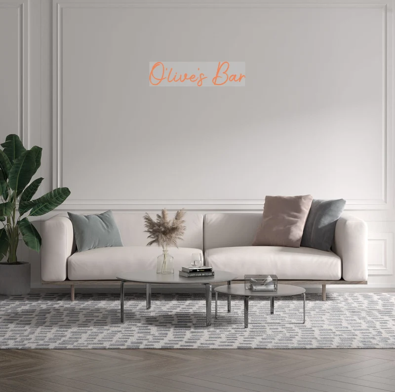 Custom text: O'live's Bar