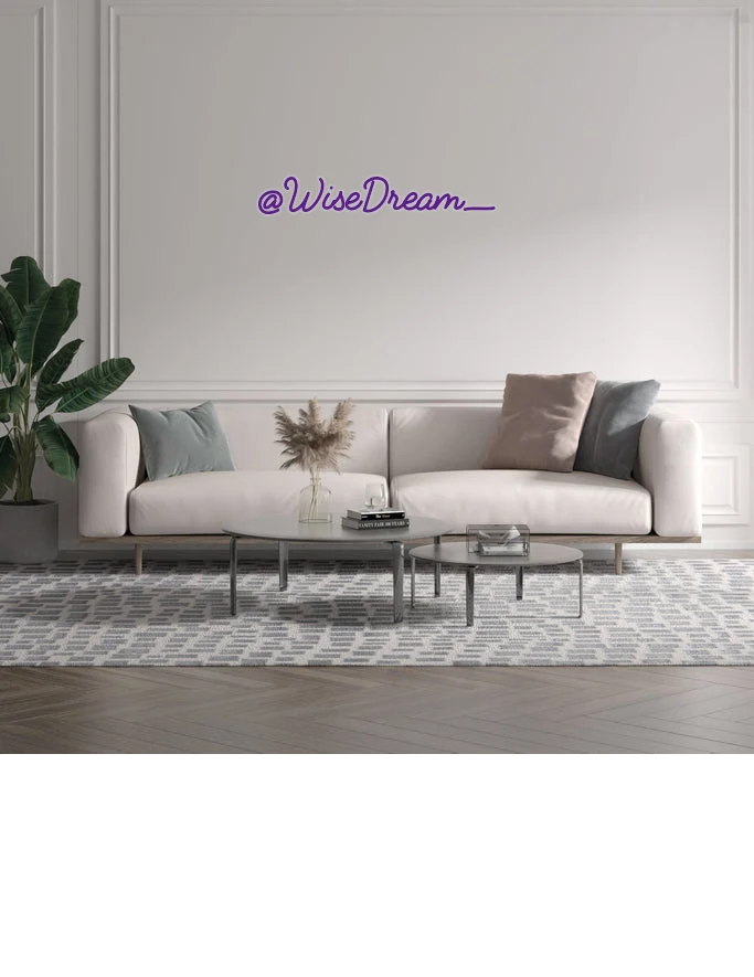Custom text: @WiseDream_