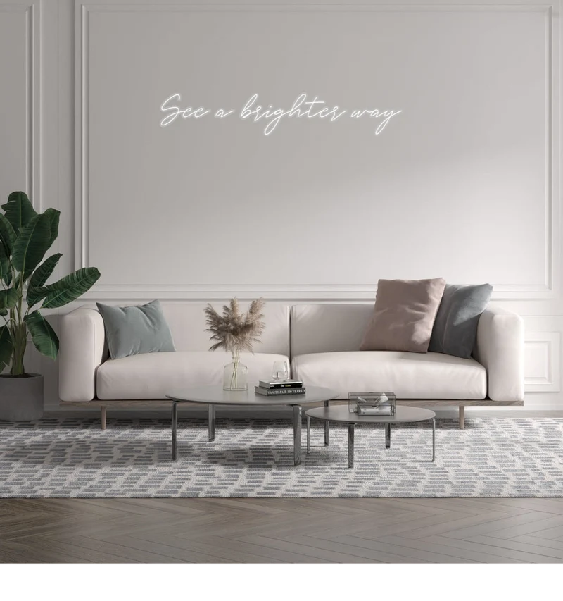 Custom text: See a brighter way
