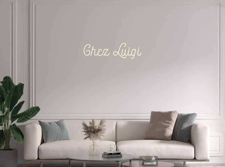Custom text: Chez Luigi