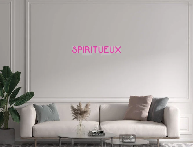 Custom text: SPIRITUEUX