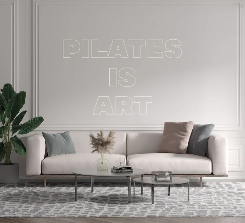 Custom text: PILATES IS ART