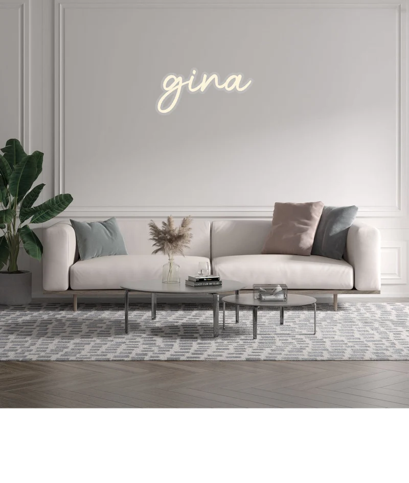 Custom text: gina